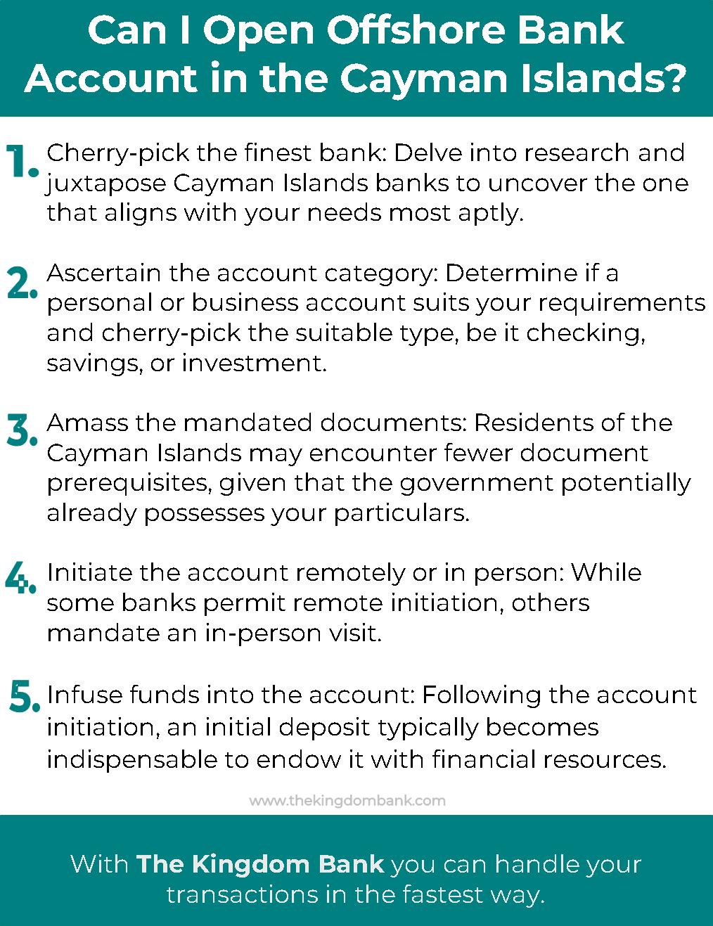 Can I Open Offshore Bank Account in the Cayman Islands