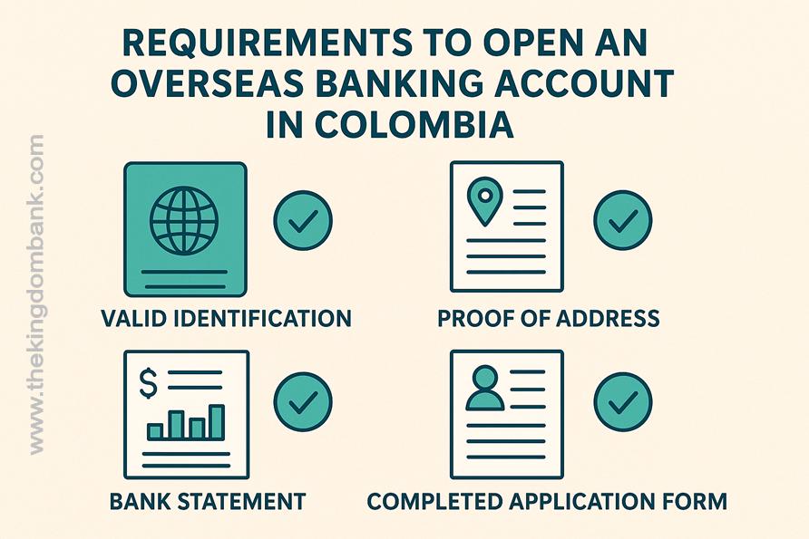 What are the Requirements to Open an Overseas Banking Account in Colombia