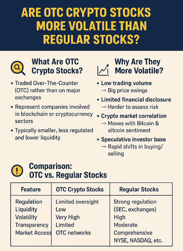 Are OTC Crypto Stocks More Volatile Than Regular Stocks