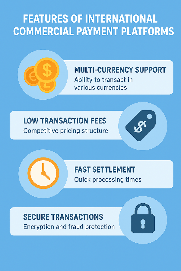 Features of International Commercial Payment Platforms