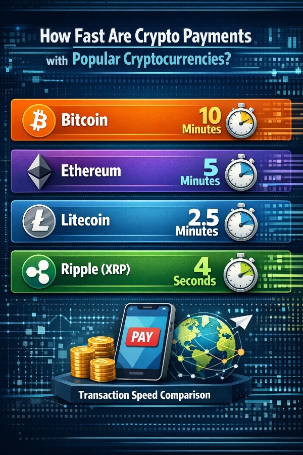 Crypto Payments with Popular Cryptocurrencies